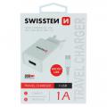 Kvalitní nabíjeèka Swissten Smart IC 1x USB 1A Power + datový kabel micro USB 1,2m 22061000