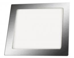 LED panel vestavný LED60 VEGA-S Matt chrome 12W NW, 3800K, 850lm, IP44/20, Greenlux GXDW107