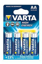 Baterie VARTA High Energy AA Alkaline, 4 ks blistr