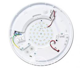 LED nástìnné a stropní svítidlo Ecolite Victor W131/EM/LED-4100 , nouzový modul, bílé, IP44, 18W, HF senz.360