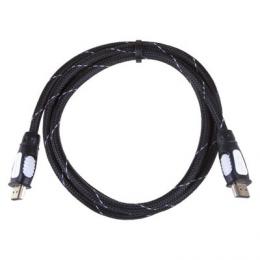 HDMI 1.4 high speed kabel eth.A vidlice-A vidlice 1,5m nylon, EMOS SL0301 - zvìtšit obrázek