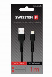 Datov kabel Swissten USB / Lightning 1,0 m ern 71505540