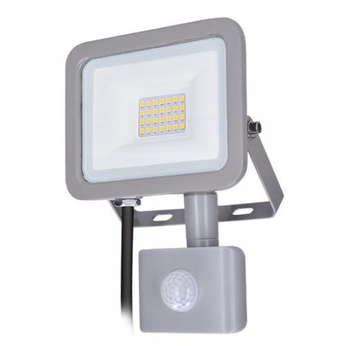 LED reflektor Home se sensorem, 20W, 1500lm, 4000K, IP44, šedý, Solight WM-20WS-M - zvìtšit obrázek