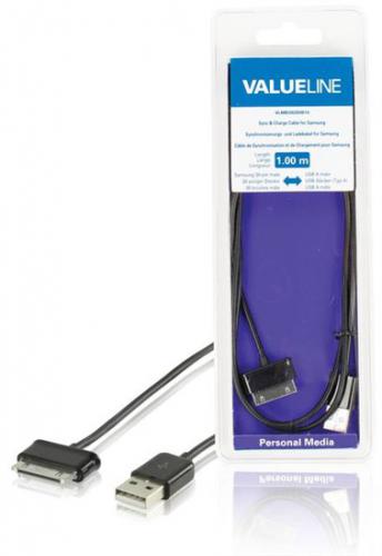 Nabíjecí kabel VALUELINE VLMB39200B10 USB-30 pin pro Samsung