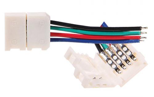 Ètyøpinový konektor CONNECT LED RGB STRIP 10mm T+P Greenlux GXLS047 - zvìtšit obrázek