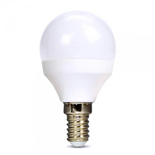 LED žárovka, miniglobe, 8W, E14, 4000K, 720lm, bílé provedení, Solight WZ430-1