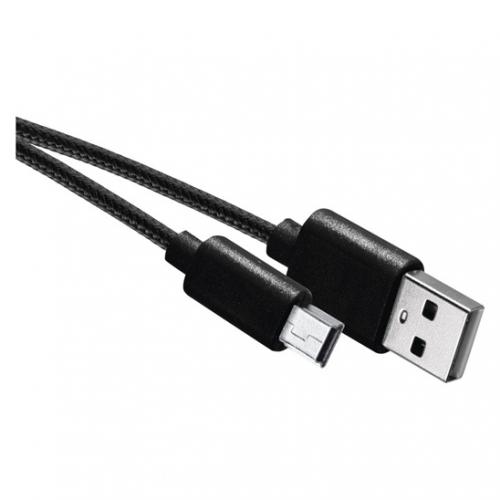 Nabíjecí a datový kabel USB-A 2.0 / mini USB-B 2.0, 2 m, èerný, EMOS SM7009BL