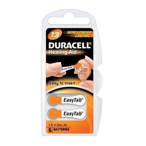 Baterie Duracell 13 PR48 1,4V do naslouchadel blistr 6 ks v balen