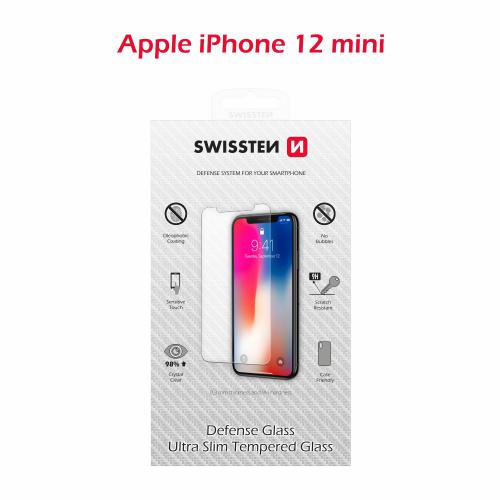 Ochranné temperované sklo Swissten APPLE IPHONE 12 mini RE 2,5D - 74517871