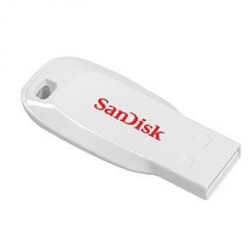 USB flash disk SanDisk FlashPen-Cruzer Blade 16 GB, bílý, 123855