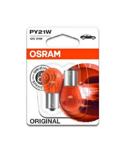 Autožárovka Osram PY21W, 7507-02B, 21W, 12V, BAU15S, blistr 2 ks - zvìtšit obrázek