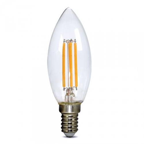 LED žárovka retro, svíèka 4W, E14, 3000K, 360°, 440lm, Solight WZ401A-1