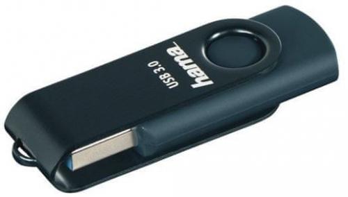 USB Flash disk Hama USB 3.0 Flash Drive Rotate, 64 GB, 70 MB/s, petrolejová modrá, 182464