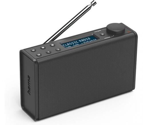 Digitální rádio Hama DR7USB, FM/DAB+, napájení bateriemi/USB, èerné, 54242