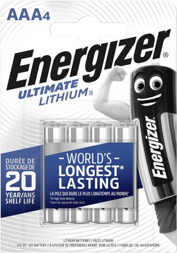 Baterie Energizer Ultimate Lithium AAA mikrotužkové FR03/L92, blistr 4 kusy - zvìtšit obrázek