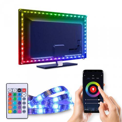 LED WIFI smart RGB pásek pro TV, 4x50cm, USB, Solight WM58