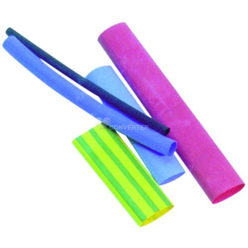Bužírka smršťovací 6,4/3,2 mm polyetylen černá 1m