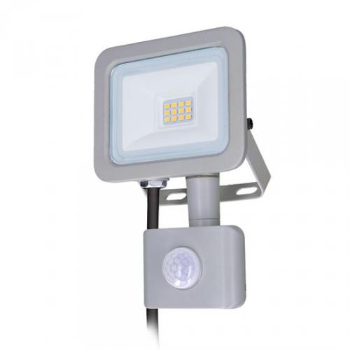 LED reflektor Home se sensorem, 10W, 750lm, 4000K, IP44, šedý, Solight WM-10WS-M - zvìtšit obrázek