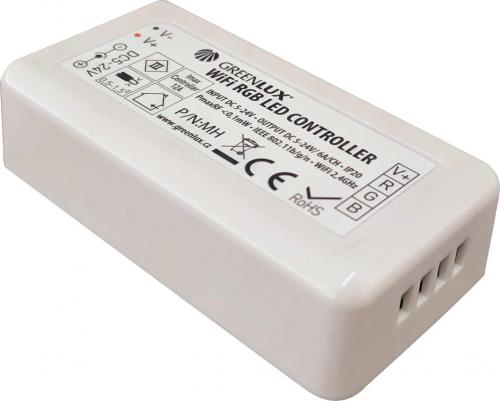 Chytrý WiFi ovladaè pro RGB led pásky WiFi RGB LED CONTROLLER, Tuya, Greenlux GXSH071