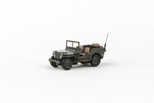 Cararama 1:72 - 1/4 Ton Military Vehicle - Military Green Abrex