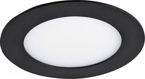 LED vestavn svtidlo LED30 VEGA-R Black 6W NW, 3800K, 370lm, IP44/20, Greenlux GXDW350