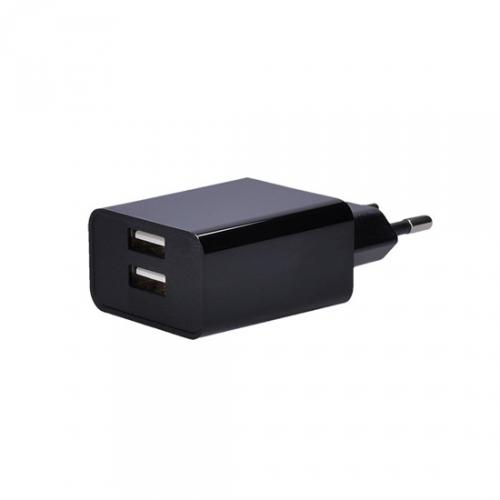 USB nabjec adaptr, 2x USB, 3100mA max., AC 230V, ern, Solight DC48A