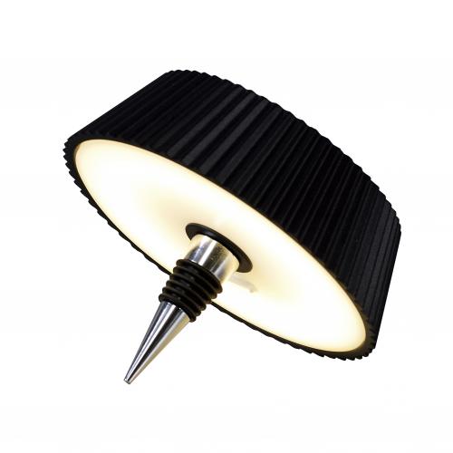 LED nabíjecí lampièka MANTRA RELAX 2W Black do hrdla lahve, moderní design, 3000K, 180lm, IP54, stmívatelné, 7931