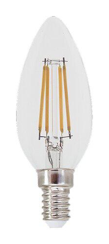 LED žárovka filament Rabalux 4W, svíčka, 500lm, 2700K, WW, E14, 79046