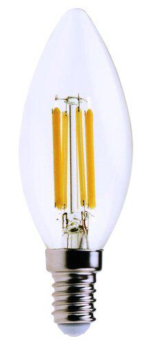 LED žárovka filament Rabalux 6W, svíèka, 800lm, 3000K, WW, E14, 1298