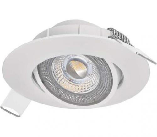 LED bodové svítidlo SIMMI bílé, kruh 5W teplá bílá, 3000K, 450lm, IP20, EMOS ZD3121