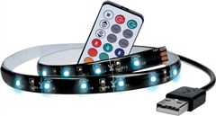 LED RGB pásek pro TV, 2x 50cm, USB, vypínaè, dálkový ovladaè, Solight WM504 - zvìtšit obrázek