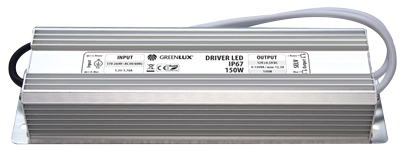 DRIVER LED IP67 150W Elektronický transformátor Greenlux GXLD010 - zvìtšit obrázek