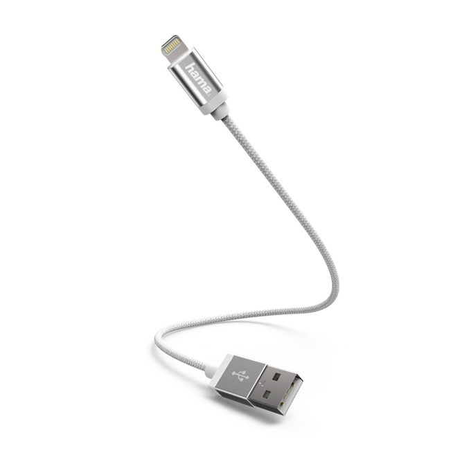 Charging/Data Cable Hama, Lightning 0.2 m, white  - zvìtšit obrázek