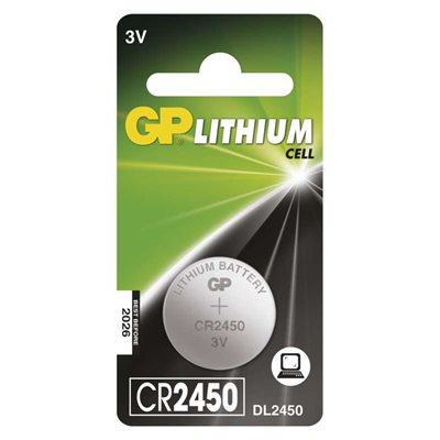Lithiová knoflíková baterie GP CR2450, 1 ks blistr, B15851 - zvìtšit obrázek
