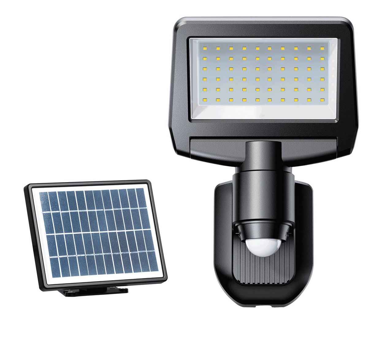 LED bateriové solární svítidlo se solárním panelem a PIR TOMI SOLAR 10W NW, 4000K, 1100lm, IP44, Greenlux GXSO015 - zvìtšit obrázek