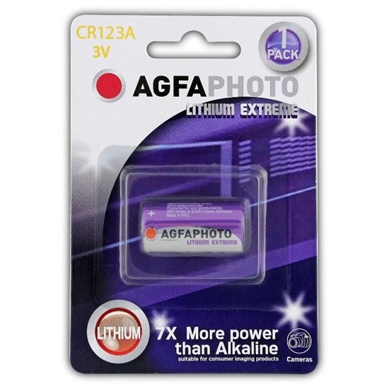 Lithiová foto baterie AgfaPhoto CR123A, blistr 1ks, AP-CR123A-1B - zvìtšit obrázek
