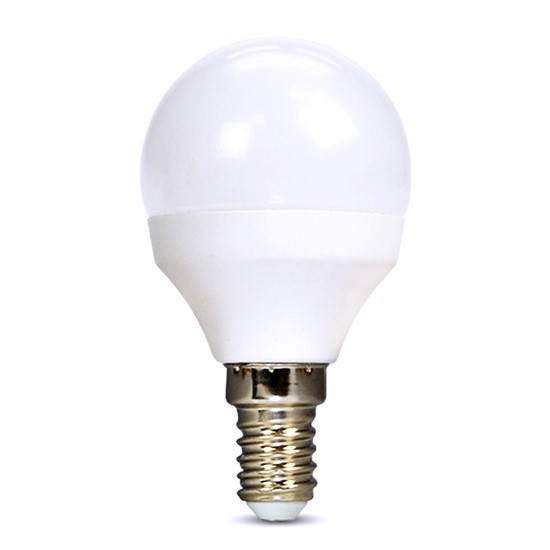 LED žárovka, miniglobe, 8W, E14, 4000K, 720lm, bílé provedení, Solight WZ430-1 - zvìtšit obrázek
