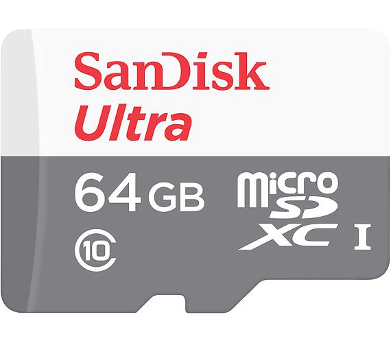 Pam�ov� karta SanDisk Ultra microSDXC 64 GB 100 MB/s Class 10 UHS-I, s adapt�rem, SDSQUNR-064G-GN3MA, 186524 - zv�t�it obr�zek