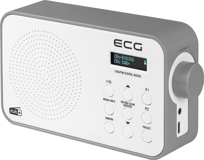 Radiopøijímaè ECG RD 110 DAB White, 30 FM/30 DAB+ pøedvoleb - zvìtšit obrázek