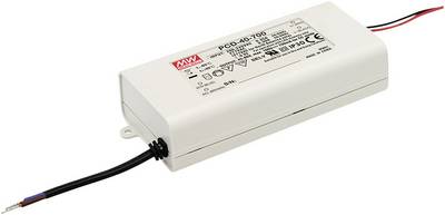 LED driver Mean Well PCD-40-700B konstantní proud 40 W 0.7 A 34 - 57 V/DC, IP42 - zvìtšit obrázek