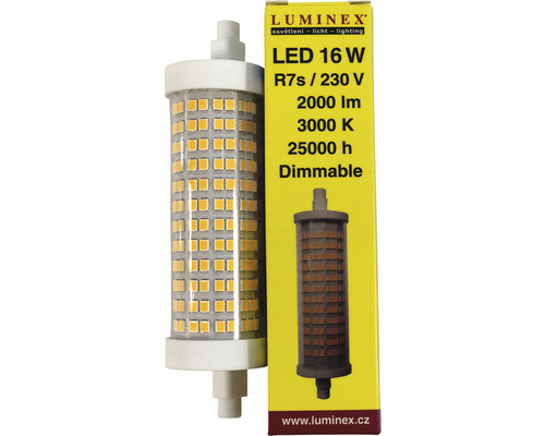 LED stmívatelná žárovka R7S, 16W, 3000K, 2000lm, DIMM, Luminex L1630 - zvìtšit obrázek