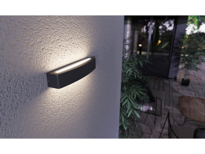 BLOCO nástìnné zahradní LED svítidlo 10W støíbrná, PANLUX PN42100014 - zvìtšit obrázek