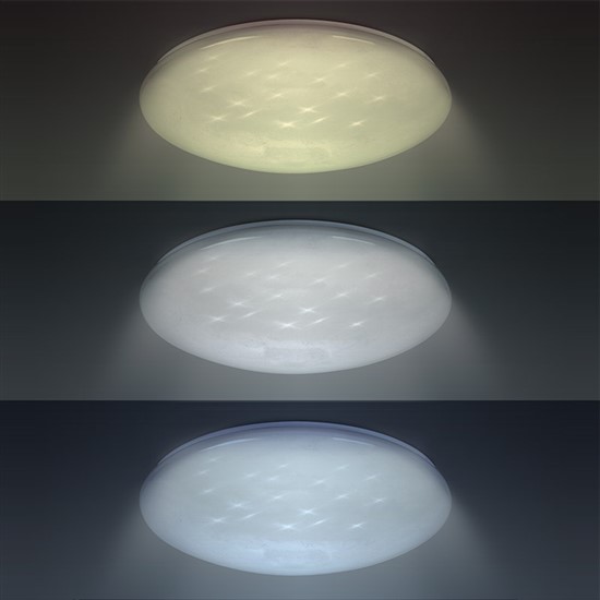 LED stmívatelné stropní svìtlo Star, kulaté, 24W, 1440lm, dálkové ovládání, 37cm, Solight WO763 - zvìtšit obrázek